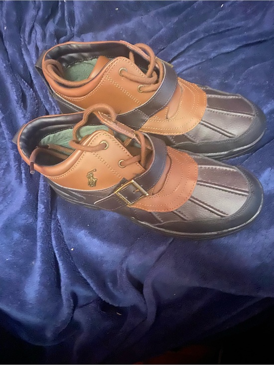 Polo Ralph Lauren Other - NWOT/Box Polo by Ralph Lauren Kids Two-Tone Brown Duck Boots with Buckle
